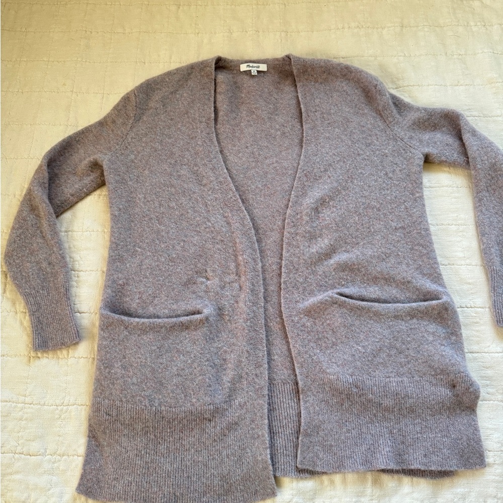 Madewell Grey Merino Wool & Alpaca Cardigan • Size: XS